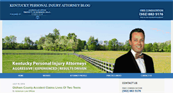 Desktop Screenshot of kentuckypersonalinjuryattorneyblog.com